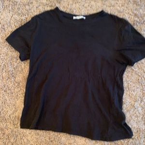 🌹Zara Trafaluc basic black tee S